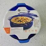 Libbey Baker's Basics 2QT Round Cobalt Blue Casserole Baking Dish & Lid New. Fixed Price $29.95.