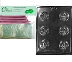 Cybrtrayd Retired Fleur De Lis Cookie Chocolate Candy Mold +25 Bags MDK25PK-D101. Fixed Price $9.99.