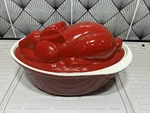 Chasseur France Red Rabbit Terrine Pate Mold Enameled Cast Iron 1.25 Qt Vintage. Fixed Price $64.99.