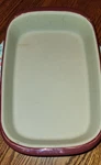 Pampered Chef 3.5 Qt Stoneware Traditions Cranberry Rect 9 X 13 Baker Dish. Fixed Price $29.99.