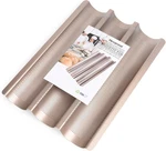 Baguette Pans For Baking 15" X 11", Carbon Steel 3 Loaf Nonstick. Fixed Price $28.94.