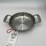 New All-clad 6 Mini Gratin Pan 18/10 Stainless Steel Oven To Table. Fixed Price $45.00.