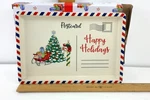 Temptations By Tara Ceramic Plate Happy Holidays Seasonal Postcard 10" In Box. Fixed Price $24.99.