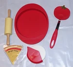 Handstand Kitchen Authentic Pizzeria 9-PIECE Real Pizza Making Set With Recipes. Fixed Price $25.00.
