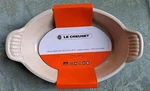 Creuset Stoneware Au Gratin Oval Dish 20 Oz. 7 3/4 Marseille Blue Ceramic. Fixed Price $36.95.