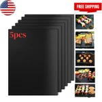 Bbq Mats Set Of 5 Outdoor Cooking Baking Grilling Non Stick Reusable. Fixed Price $7.89.