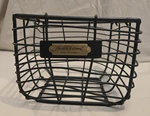Hearth & Hand With Magnolia Black Metal Wire Storage Basket Small Square Bin New. Fixed Price $25.00.