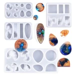 Island Resin Pendant Molds, (4 Pack) Ocean Themed Style Silicone Epoxy .... Fixed Price $15.53.