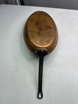Matfer Bourgeat Large Oval Copper Frying Pan 36 Made France. Fixed Price $405.00.