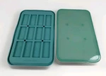 Snack Bar Tray Maker Pampered Chef #100000 Silicone Mold & Lid Teal Granola. Fixed Price $16.99.