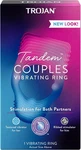 Trojan Vibrations Tandem Couples Vibrating Ring, Personal Massager, 1 Count, Vio. Fixed Price $16.66.