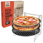 Chef Pomodoro Pizza And Rack Baking Set (13-INCH Pans), Non-stick P.... Fixed Price $52.77.