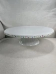 Tag Whitewater 12 Porcelain Confetti Sprinkle Cake Stand Heavy Pedestal. Fixed Price $40.00.