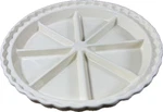 Chantal 11" Ceramic Scone/ Shortbread Pie Plate 93KA-2383 Divided Sections. Fixed Price $32.00.
