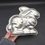 Wilton 3D Cuddly Bunny Rabbit Cake Pan Set Vintage Aluminum 2105-9438 Easter. Fixed Price $7.99.