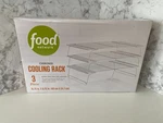 Food Network 3 Piece Chrome Cooling Rack - Tier New Box. Fixed Price $12.95.