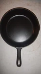 Vintage Cast Iron (no Name) #7X Skillet W/ Heat Ring. Fixed Price $30.00.