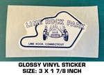 Lime Rock Park Circuit Glossy Vinyl Decal Sticker - Race Track Vintage Scca. Fixed Price $5.80.