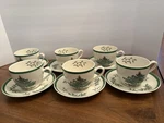 Spode England Christmas Tree S3324 R/p Cups & Saucers Set Of 6. Fixed Price $29.99.