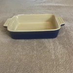 Le Creuset Stoneware Mini Rectangular Baking Dish Blue 7 X5. Fixed Price $29.99.