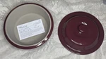 Pampered Chef Round Covered Baker 1364 Cranberry Stoneware. Fixed Price $39.96.