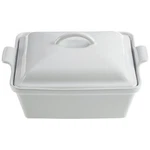 Creuset Stoneware Heritage Covered Square Casserole 2.5 Qt White. Fixed Price $179.99.
