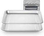 2 Pcs Stainless Steel Baking Tray Pan Compatible With Cuisinart Toaster Oven .... Fixed Price $32.99.