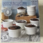 Cook Serve 8-PIECE Ramekin Set By Overandback 295.7ML (10 Fl Oz Each) White. Fixed Price $19.97.
