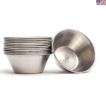Stainless Steel Condiment Sauce Cups, Metal Ramekins, Commercial Gra.... Fixed Price $37.14.