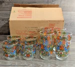 Set 8 Corningware Libbey Country Festival Glasses With Box 10 Oz & 12. Fixed Price $59.99.