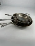 Calphalon Pans 8 10 3 Qt 12 Kitchen Cooking Saute Stainless Steel. Fixed Price $75.00.