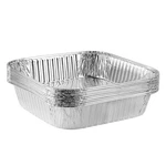 Plasticpro Disposable 8'' X 2'' Inch Square Aluminum Tin Foil Baking Pa.... Fixed Price $15.77.