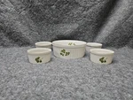 Andrea Sadek Souffle Dish Ramekins Parsley Design 7378 7377 Oven To Table Cook. Fixed Price $40.99.