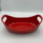 Rachael Ray Red Stoneware Oval Baker 1.25 Quart Casserole Dish H016S. Fixed Price $15.00.