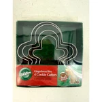 Vtg Wilton Gingerbread Boy Cookie Cutters Set Of 4 Metal Baking Molds. Fixed Price $7.29.