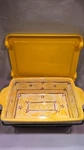 4 Pc Temptations By Tara Ovenware 1.5QT Baker, Lid, Tray, Rack Old World Yellow. Fixed Price $20.00.