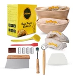 2 Bread Proofing Basket 9" Baking Bowl Dough For Bakers Round/oval Free Ship. Fixed Price $34.00.