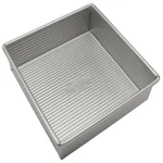 Usa Pan Bakeware Nonstick Square Cake 8 Inch Aluminized Steel 1120BW. Fixed Price $46.86.