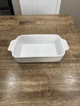 Creuset #12-34 White Baking Single Casserole Dish 8"X5". Fixed Price $25.00.