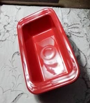 Fiestaware Red Loaf Pan Standard Baking Dish 8.25" X 4.25" 3" Hlc Usa. Fixed Price $35.50.