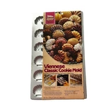 Wilton Viennese Classic Cookie Mold Baking Pans Vintage 1984 New 18 Count. Fixed Price $12.99.