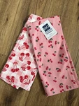 New Celebrate Together Pretty 2-PACK Pink Red Cherry Kitchen Towel Set Nwt. Fixed Price $9.74.