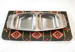 Vtg Alessi International Stainless Steel Navaho Divided Tray Dish Serveware 18-8. Fixed Price $24.99.