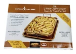 Xl Copper Crisper By Chef As Seen On Tv 2-PIECE Oven Air Fryer Pan Set. Fixed Price $17.00.
