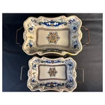 Temptations Old World Tuscany Ceramic Baking/serving Dishes With Rack & Trivet. Fixed Price $29.99.