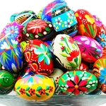 Importer Am Polish Easter Handpainted Wooden Eggs Medium, Multicolor. Fixed Price $63.05.