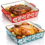Acshio 2 Pack Ceramic Baking Dish, 9 X Inch Porcelain Square Bakeware With .... Fixed Price $41.25.