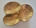 Vintage Rare Le Mieux Weeping Gold Divided Candy Dish 22K 9 7. Fixed Price $20.00.