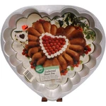 Wilton Embossed Aluminum Heart Shaped Gelatin Mold Cake Desert Pan #2105-9340. Fixed Price $19.99.