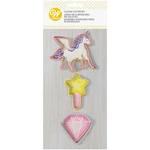 Wilton Pc Unicorn, Magic Wand Diamond Cookie Cutter Set, 2308-0-0295. Fixed Price $10.75.